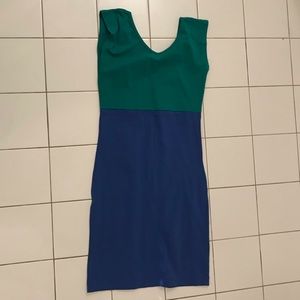 American Apparel Two-tone Bodycon Dress S